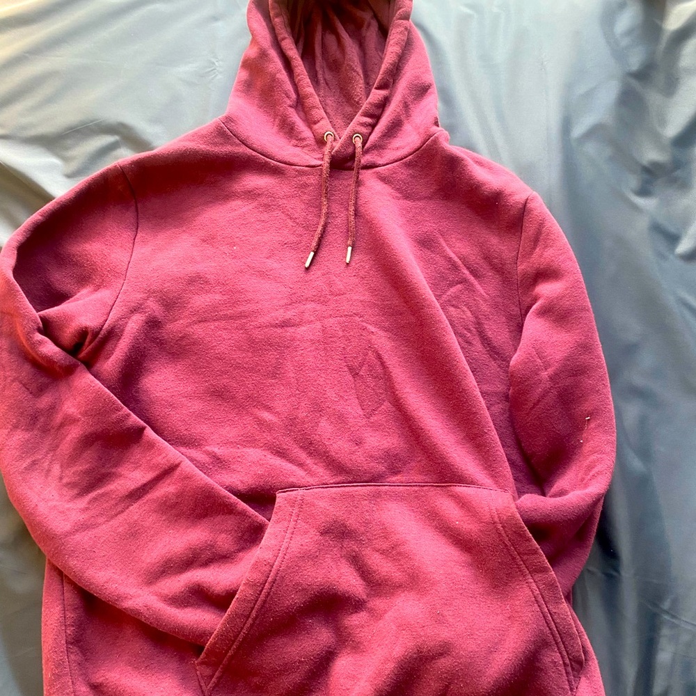 Plain Burgundy hoodie